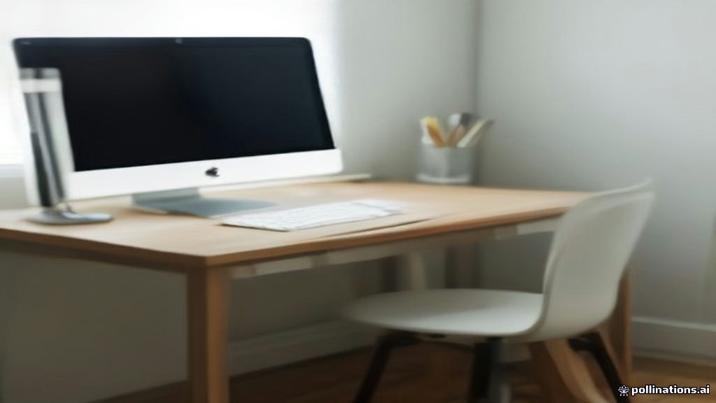 A modern home office setup with a laptop and workspace used for remote data evaluation work.