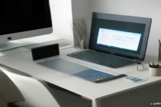 Digital dashboard on a computer screen showing verified earnings and payout account settings.