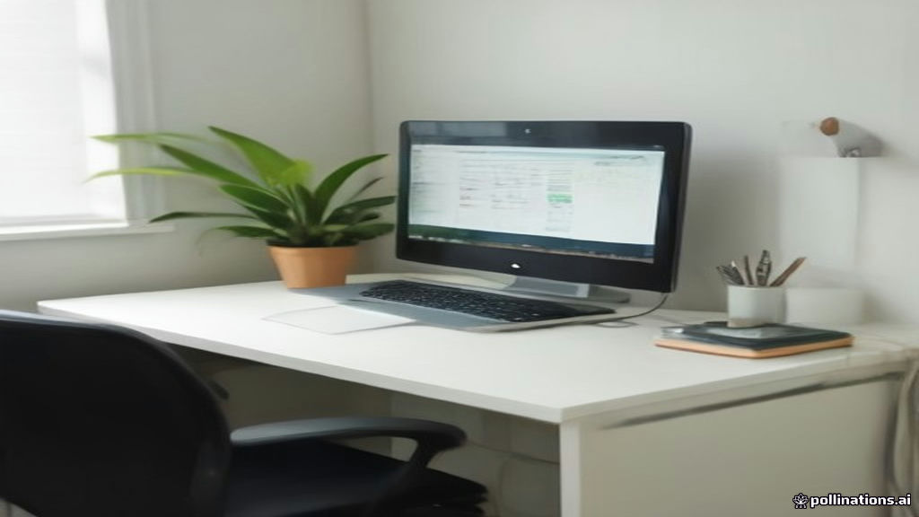 An organized tutoring desk with study notes and a laptop showing test preparation materials for medical entrance exams.
